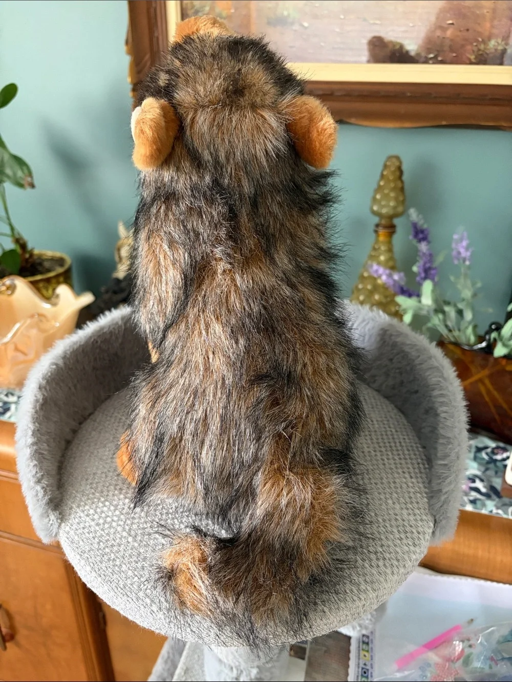 Douglas Plush Howling Wolf Stuffed Animal - Brown & Gray Fur - Picture 4 of 8